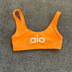 Orange alo sports bra